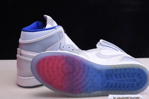 Cheap Husky Air High Retro White Zoom Blue Jordan Racer 1 CK6637-104 0719